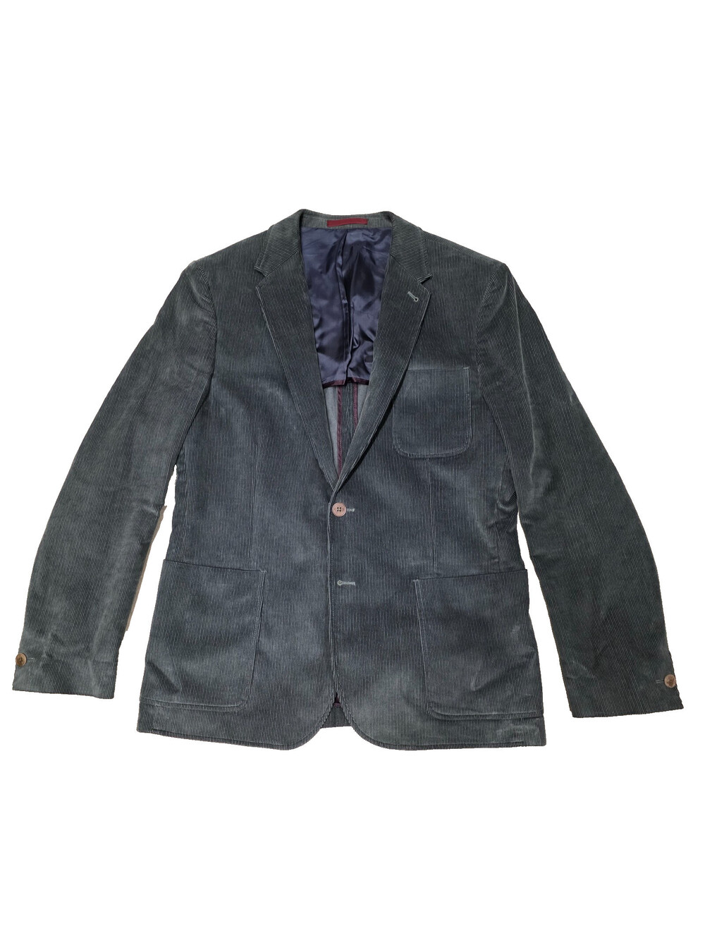Paul Smith 42 / 52 Green Corduroy Jacket Mens Casual Blazer Auth Cotton 21.5x31